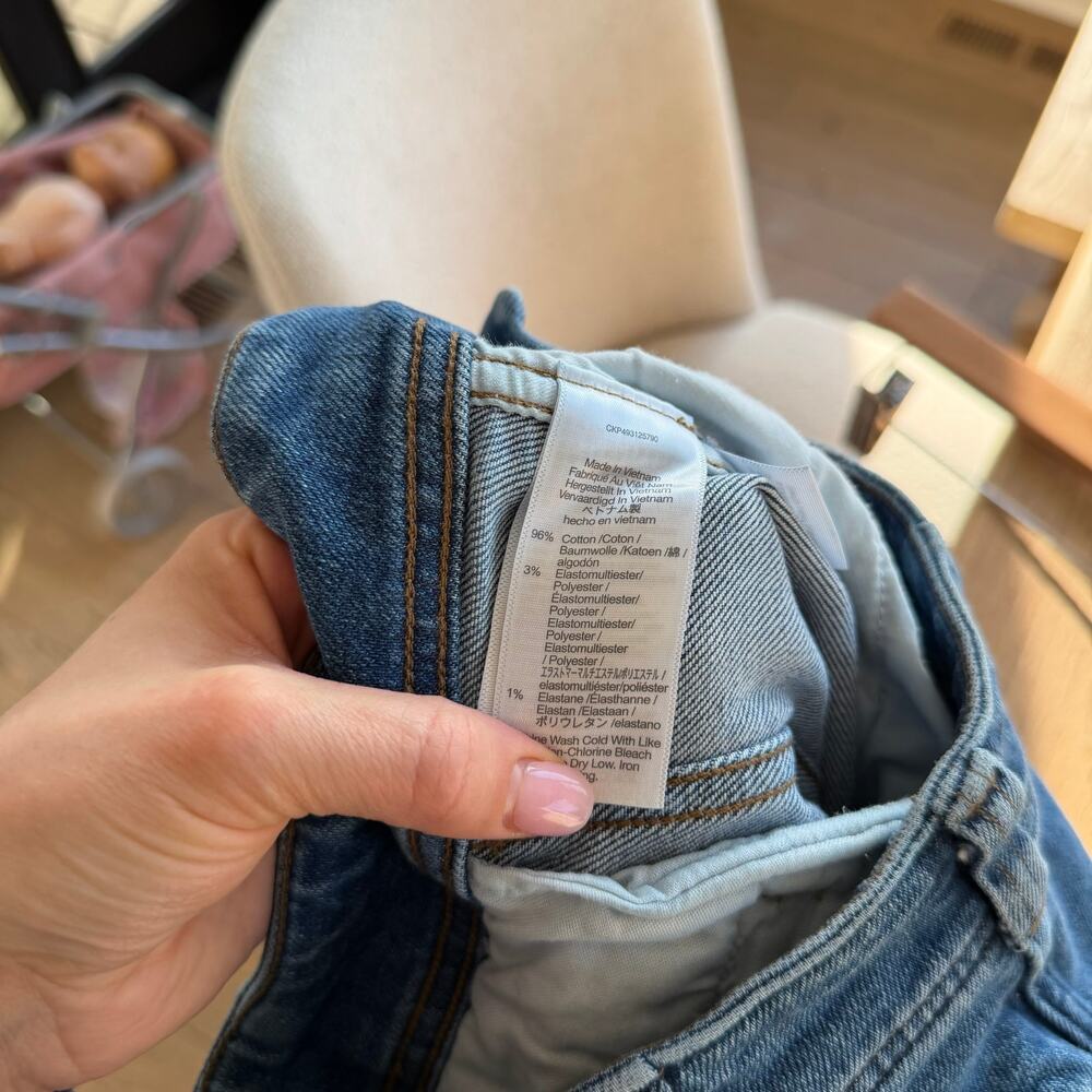 Madewell Tapered Denim Trousers High Rise Casual Jeans Blue 25 - Picture 9 of 11